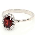 серебряное кольцо с полудрагоценными камнями 59208549